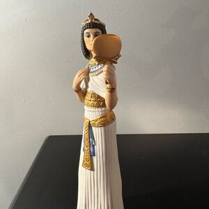 Lenox Regal Figurine with Gold and Blue Highlights. Princess Cleopatra porcelain